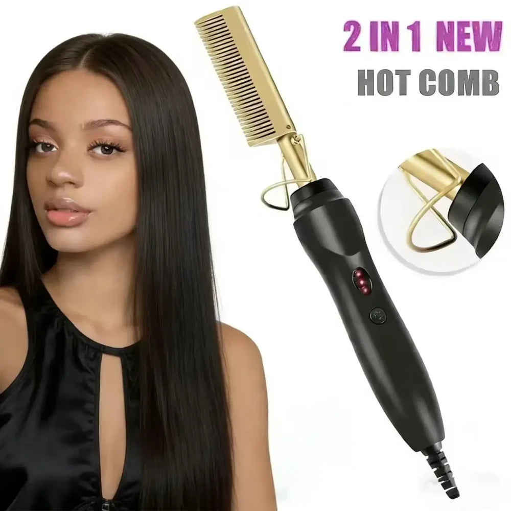 Electric Heating Hair Straightening Comb