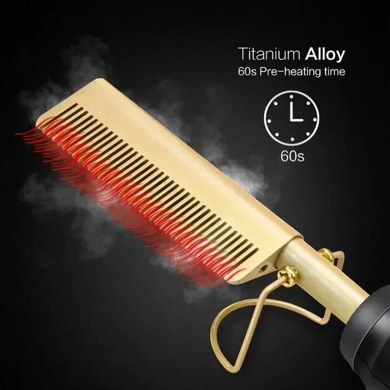 Electric Heating Hair Straightening Comb