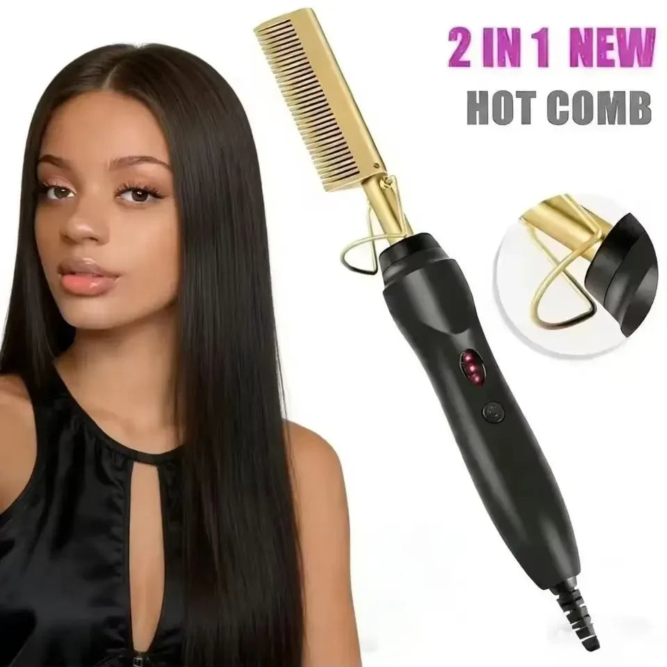 Electric Heating Hair Straightening Comb