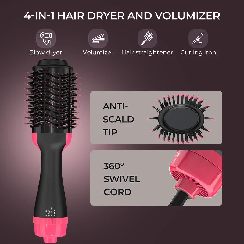 Multifunctional Hair Dryer and Volumizer Brush