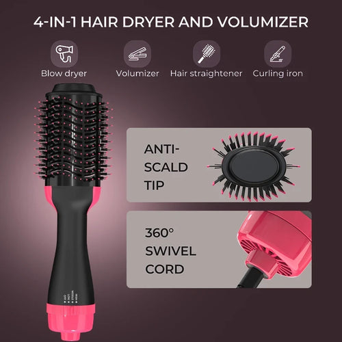 Multifunctional Hair Dryer and Volumizer Brush